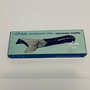 Noritake Progression China Black and Silver Handle